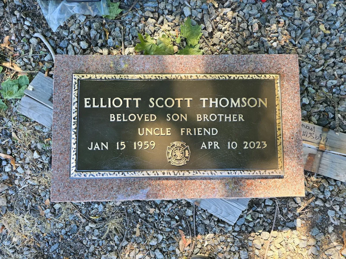 Bronze grave marker — cast example 2